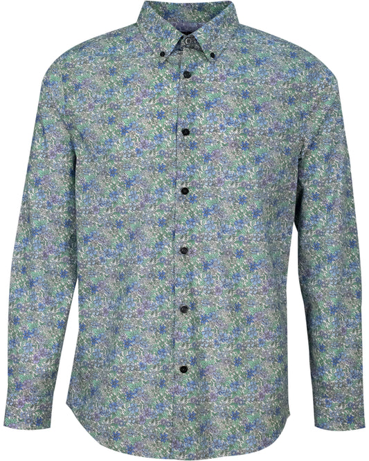 MORRIS FLOWER FIELD SHIRT - SHADOW CLOVER