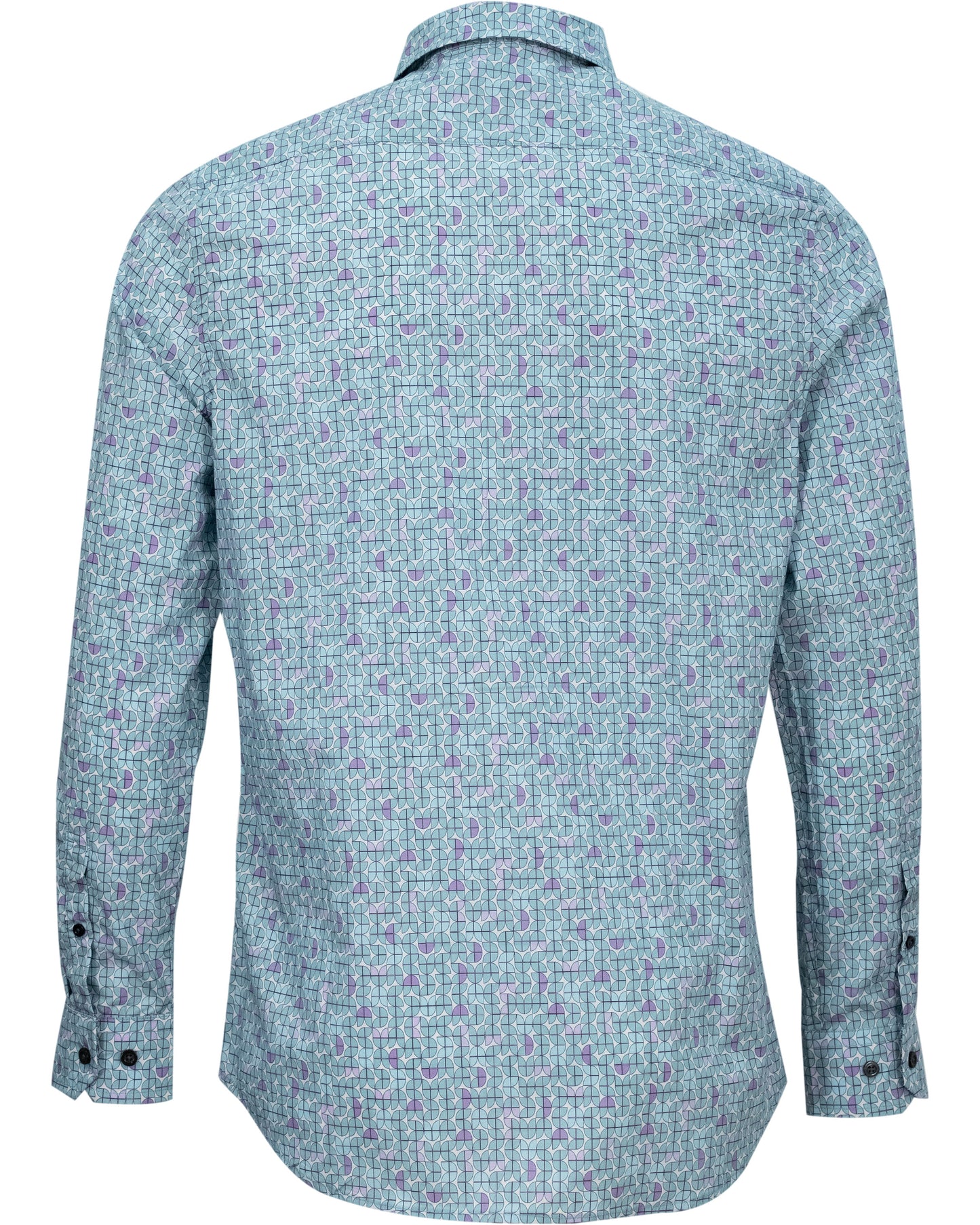 MORRIS GEO TULIP SHIRT -MINT