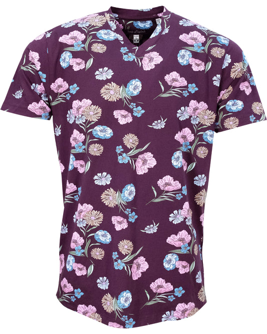 MAZE SPACED FLORAL PLUM