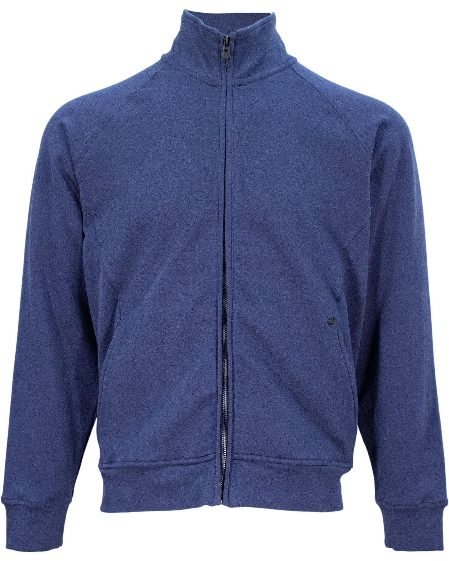 NEVILLE EMBOSSED FULL-ZIP JACKET - NAVY