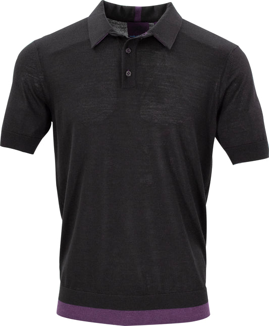 PILGRIM POLO SHIRT - BLACK