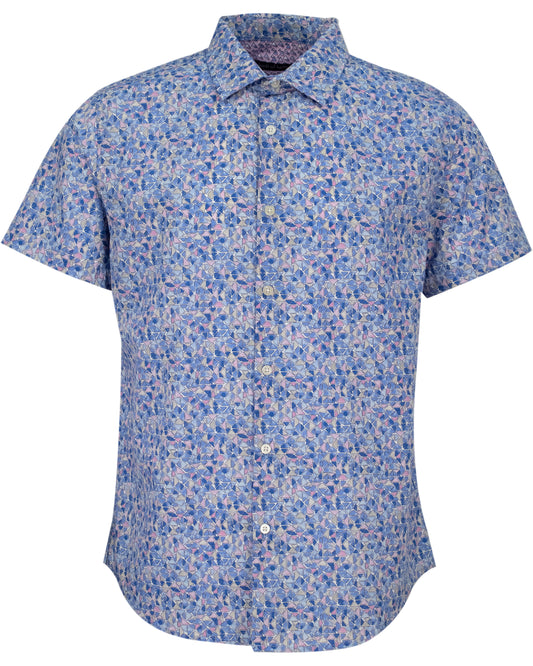 SCOTT MOSAIC  SHIRT - BLUE