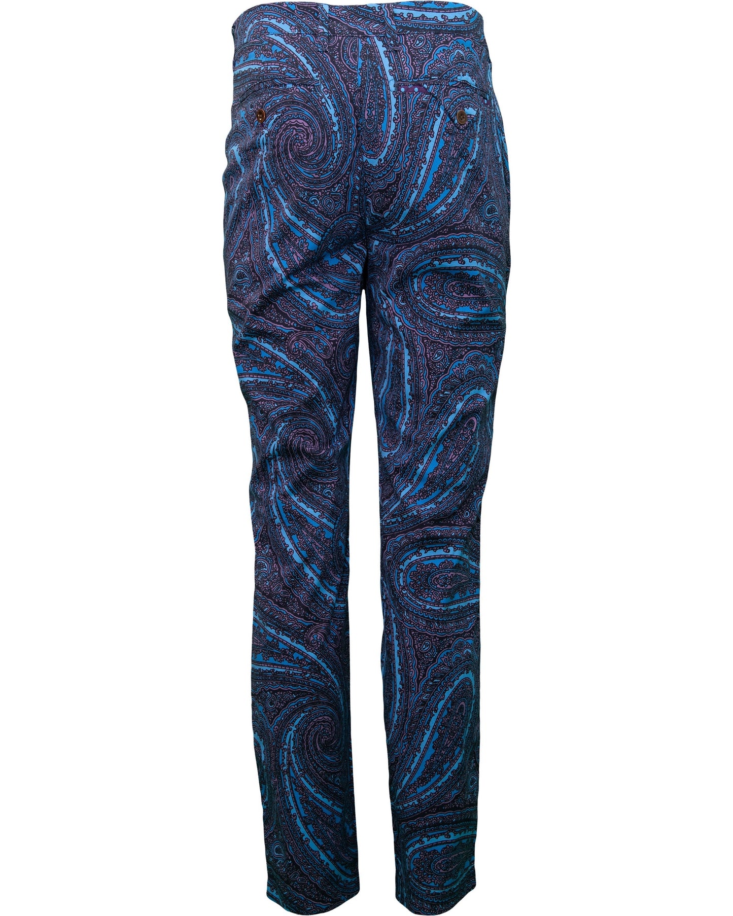 CHARLES CASERTA PAISLEY PANT - NAVY