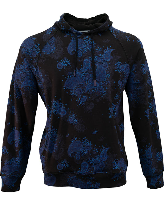 HANK CAMPANIA FLORAL HOODIE - BLACK