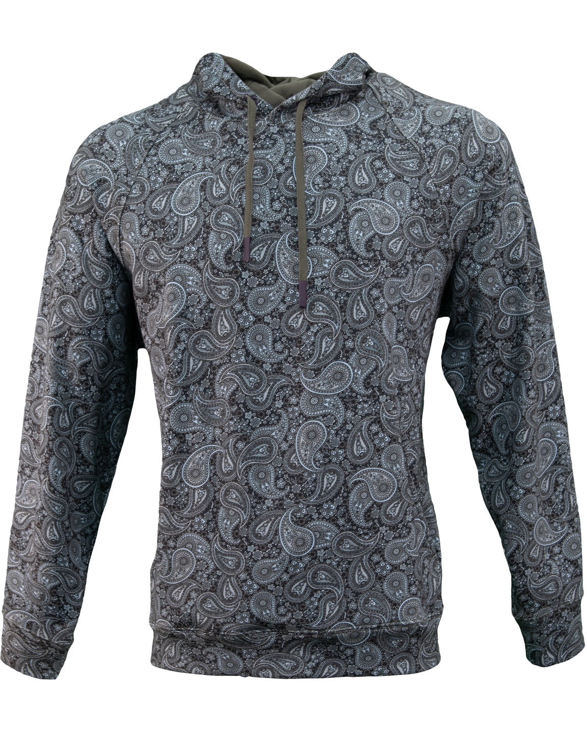 HANK TRIBUNE PAISLEY HOODIE - GREY