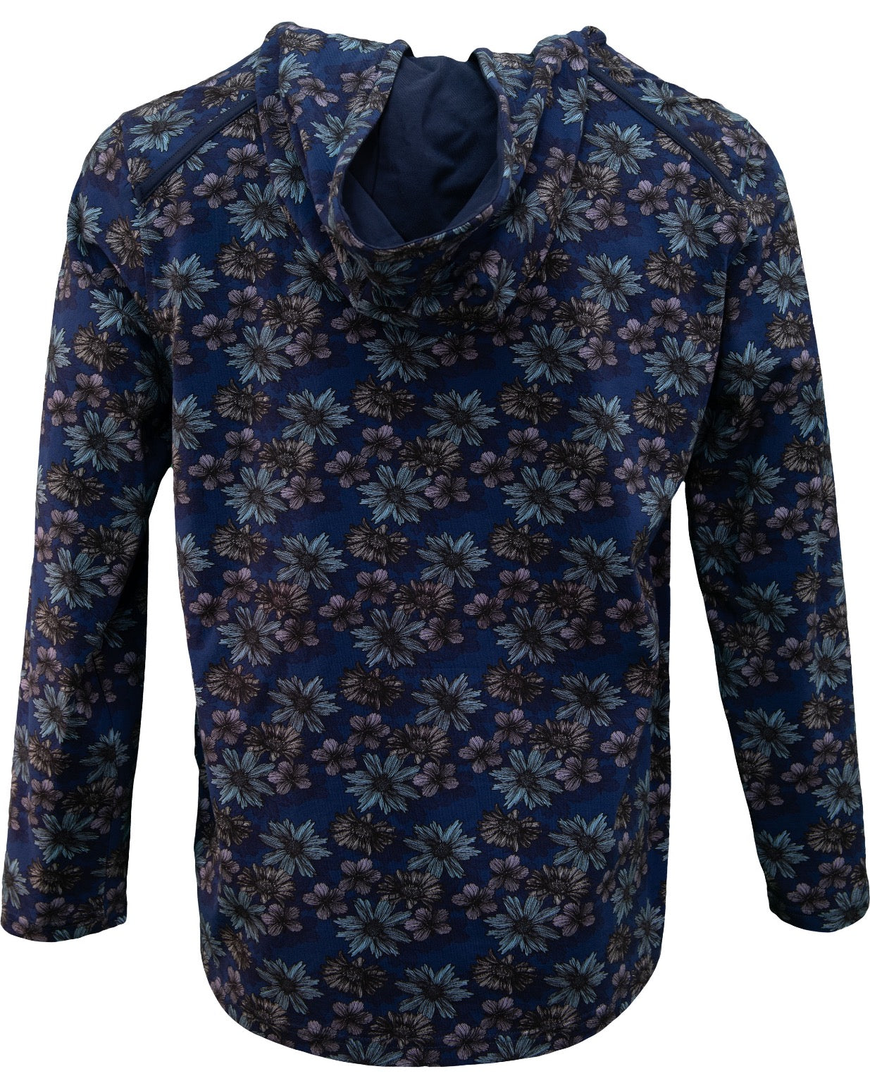 HORATIO ITALIAN FLORAL HOODIE - NAVY