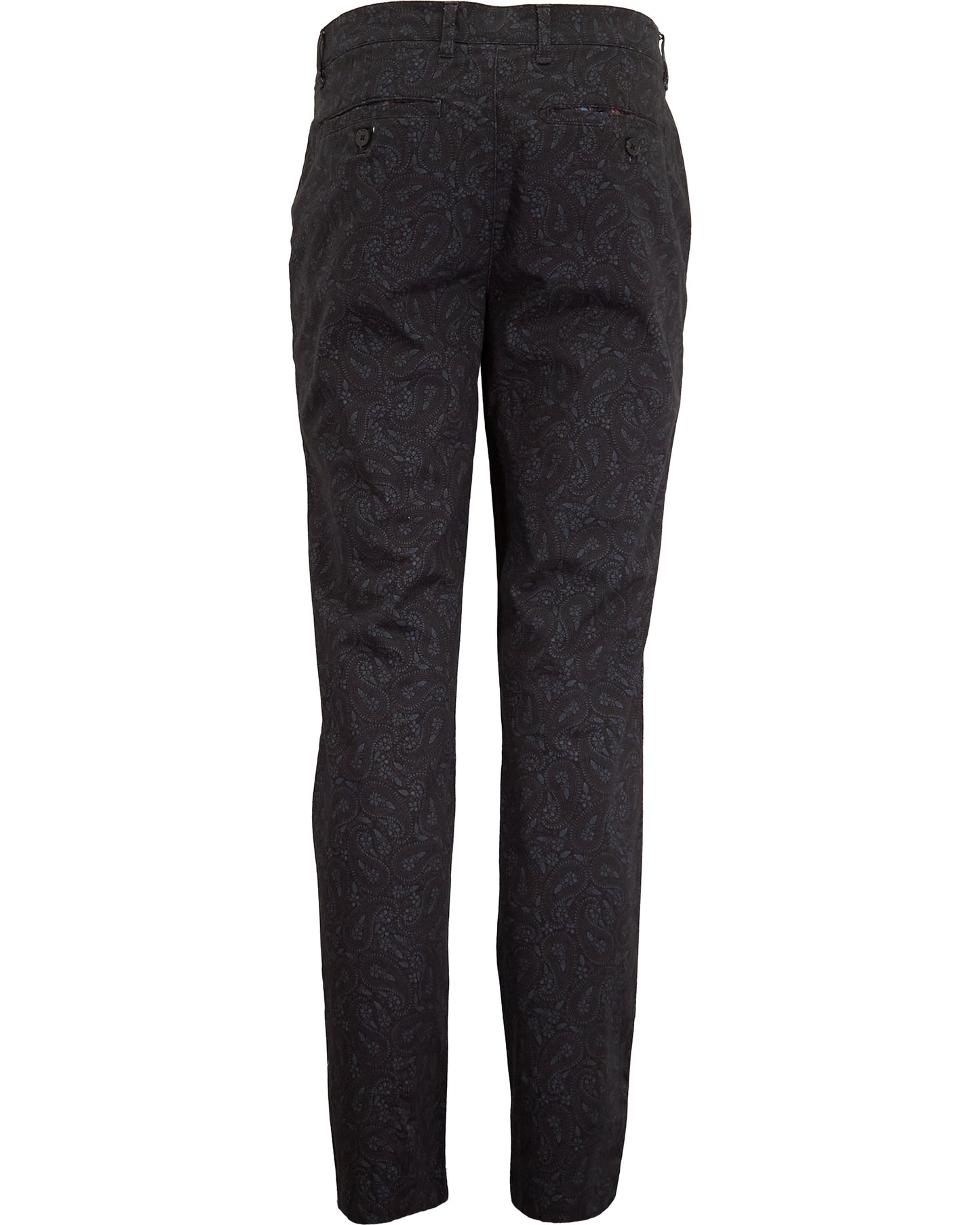 JACK PERUGIA PAISLEY PANT - BLACK