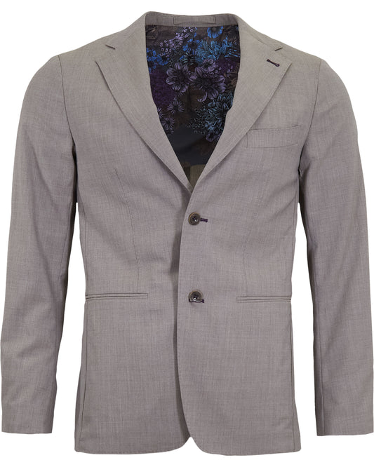 JUDD HALF LINED TAILORED WOOL BLAZER - OAK BROWN
