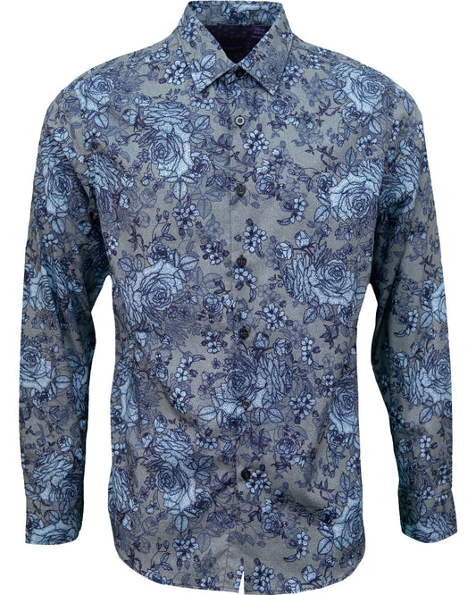 NICOLI ROMA FLORAL COTTON SHIRT - FLANNEL