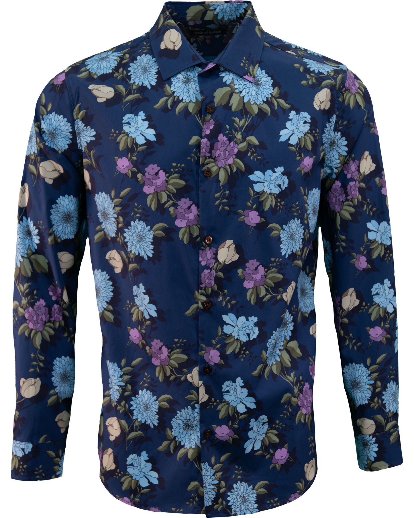 NIGEL AUGUSTUS FLORAL SHIRT - NAVY