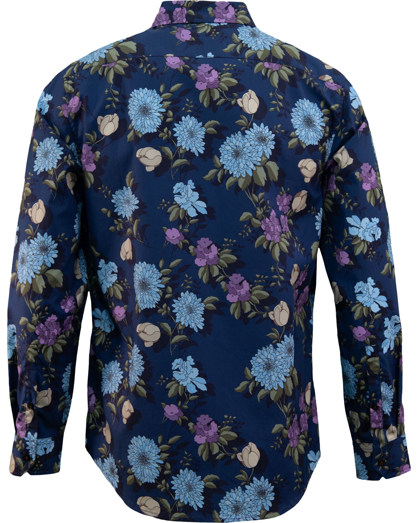 NIGEL AUGUSTUS FLORAL SHIRT - NAVY