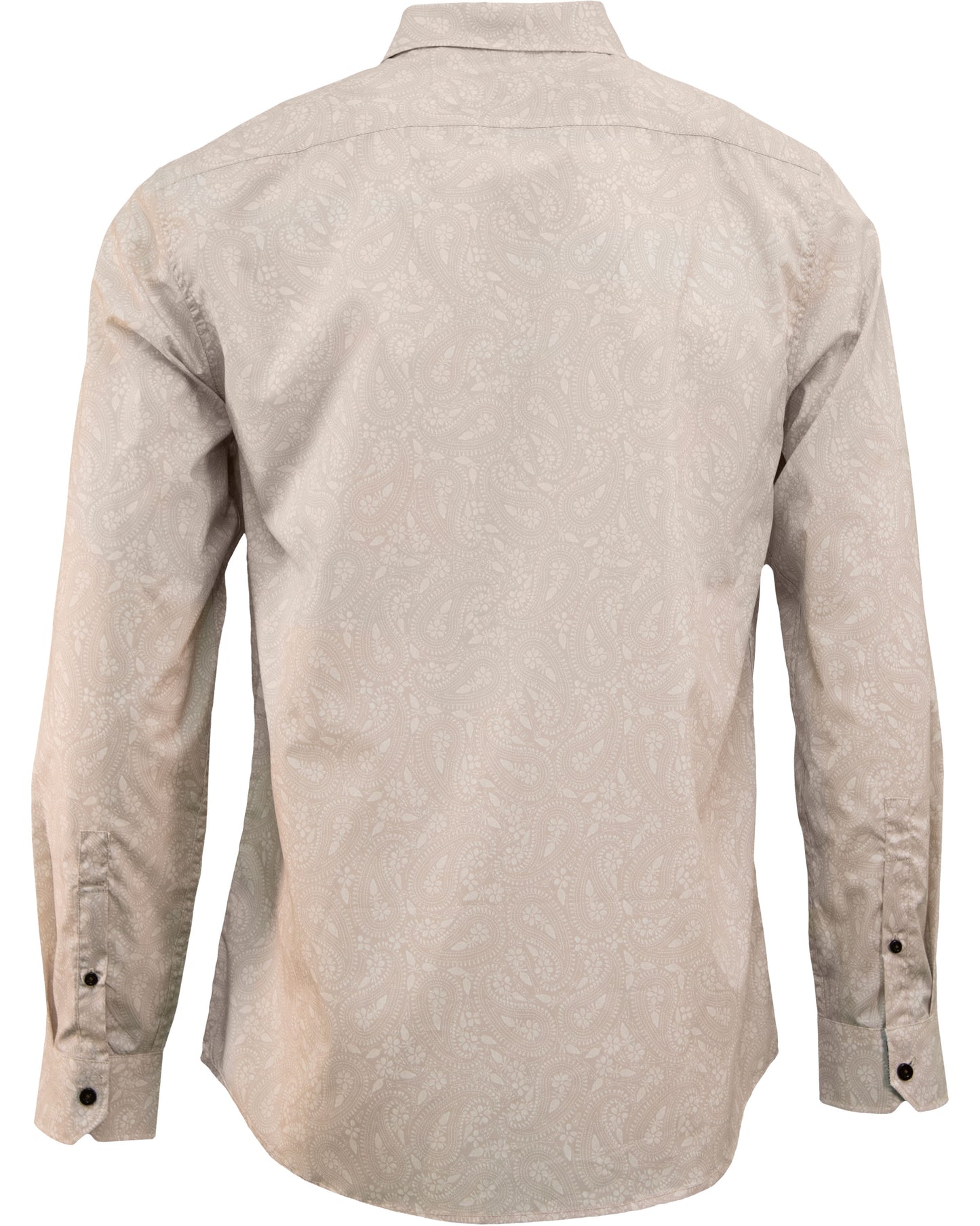 NIGEL PERUGIA PAISLEY SHIRT - PUMICE