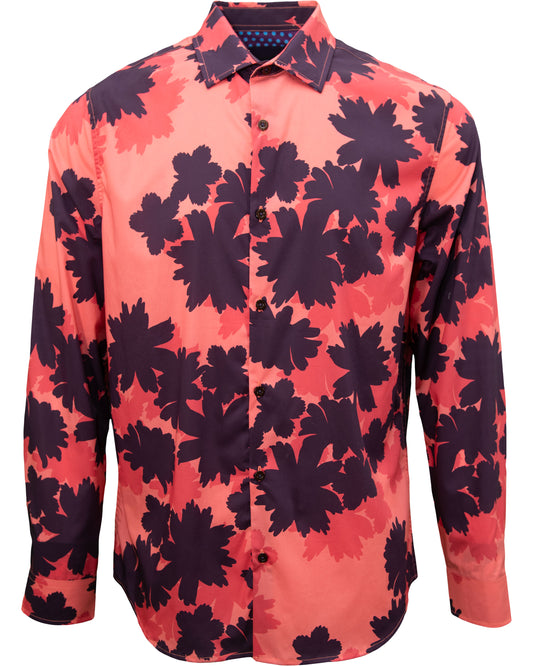 NORMAN SALERNO FLORAL SHIRT - ROSA