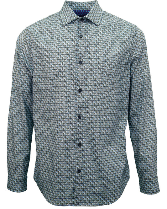 NORMAN TILE SHIRT - SAGE