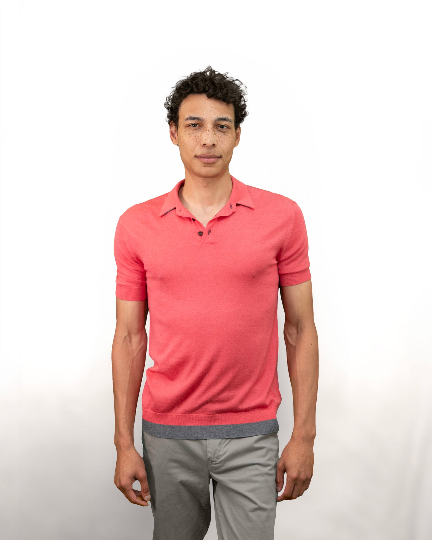 PILGRIM POLO SHIRT - ROSE