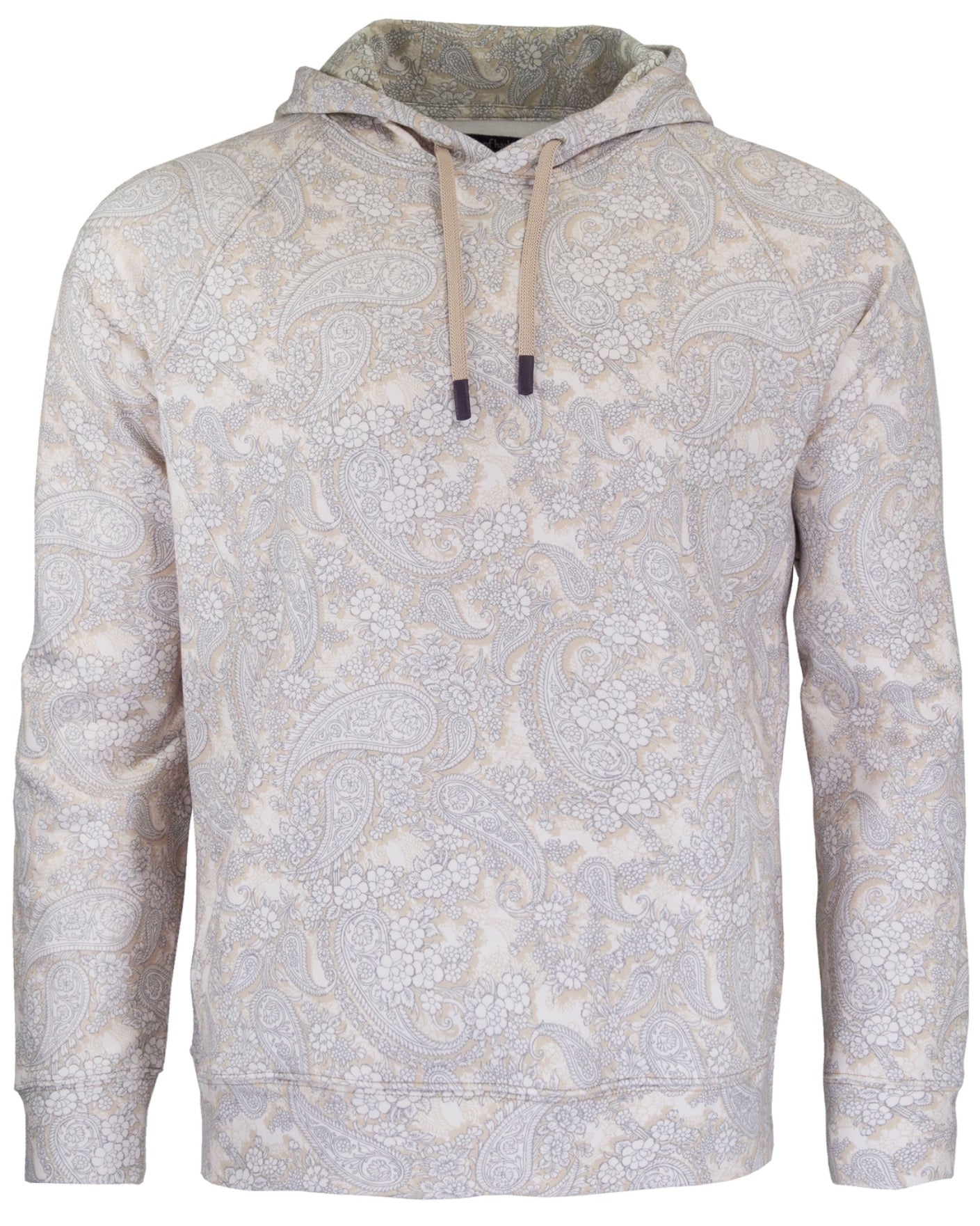 HANK PAISLEY ROMANCE HOODIE -  IVORY