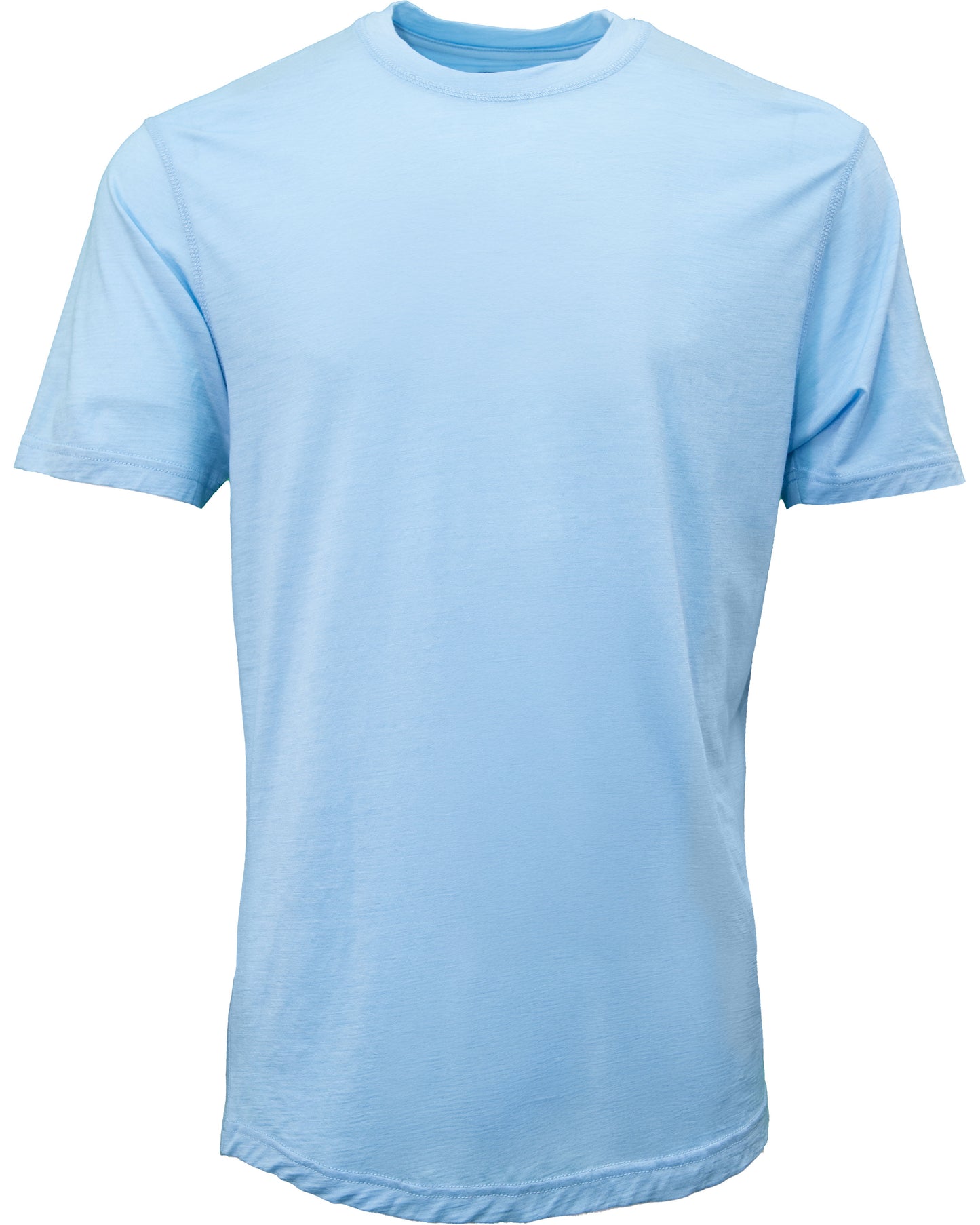 CASSIUS MERINO JERSEY CREW NECK T-SHIRT - BLUE
