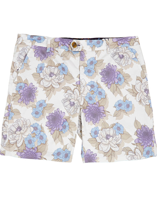 JOHN FLOWER BED SHORTS - IVORY