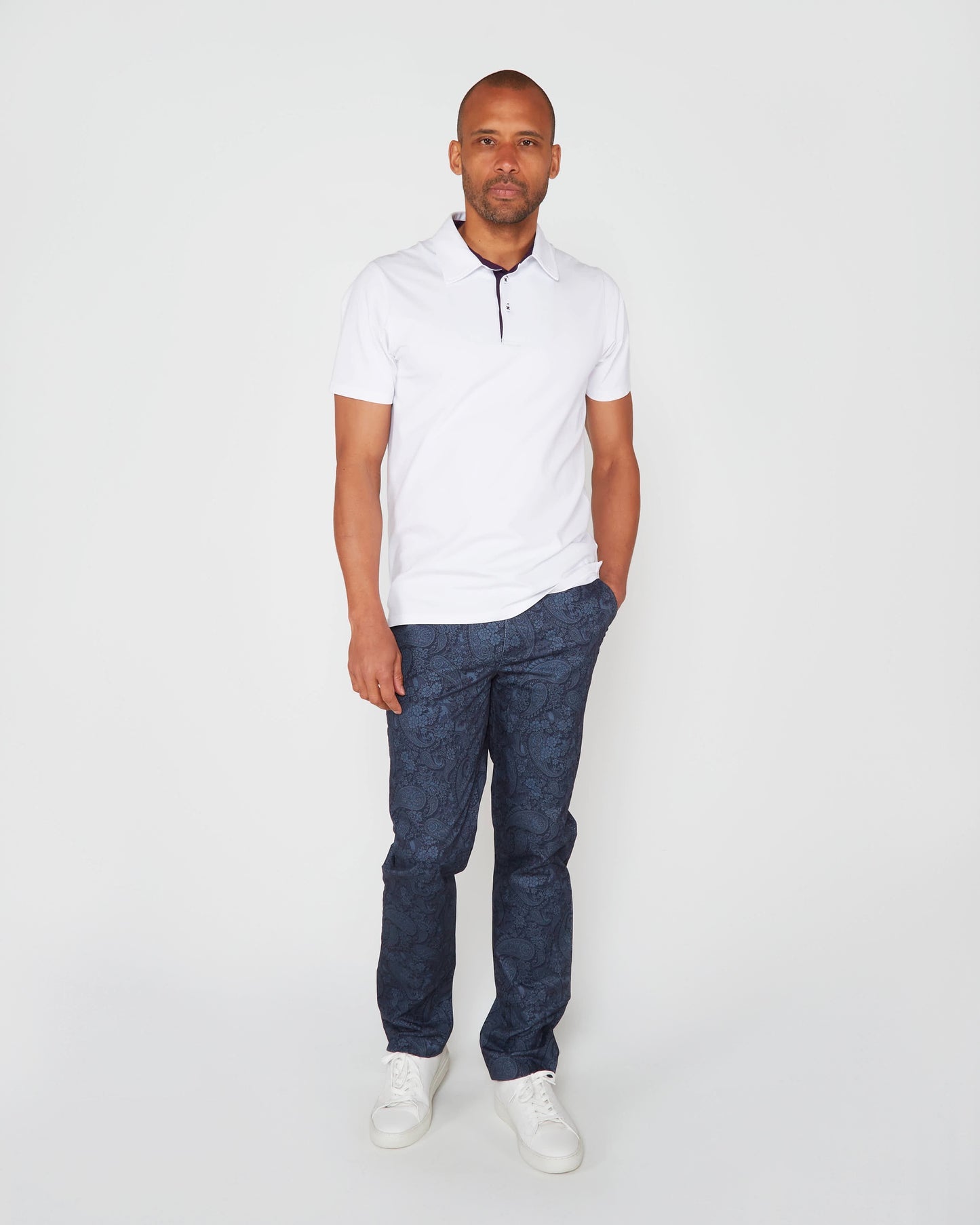 JACK PAISLEY ROMANCE PANT - NAVY