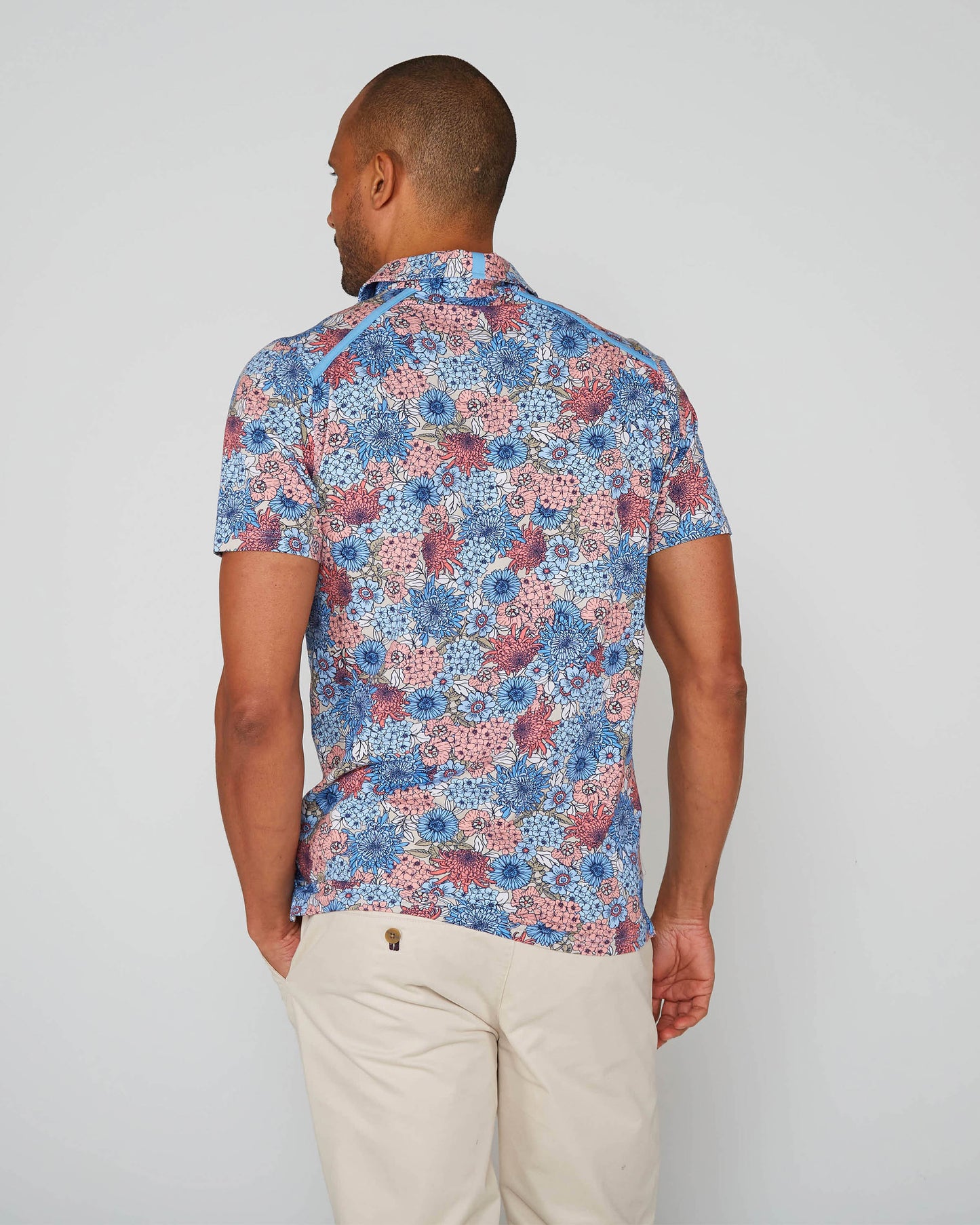 PIETRO GARDEN PARTY POLO SHIRT - PINK