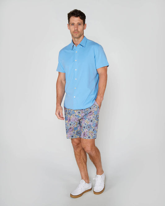 TODD KNIT SHIRT - BLUE