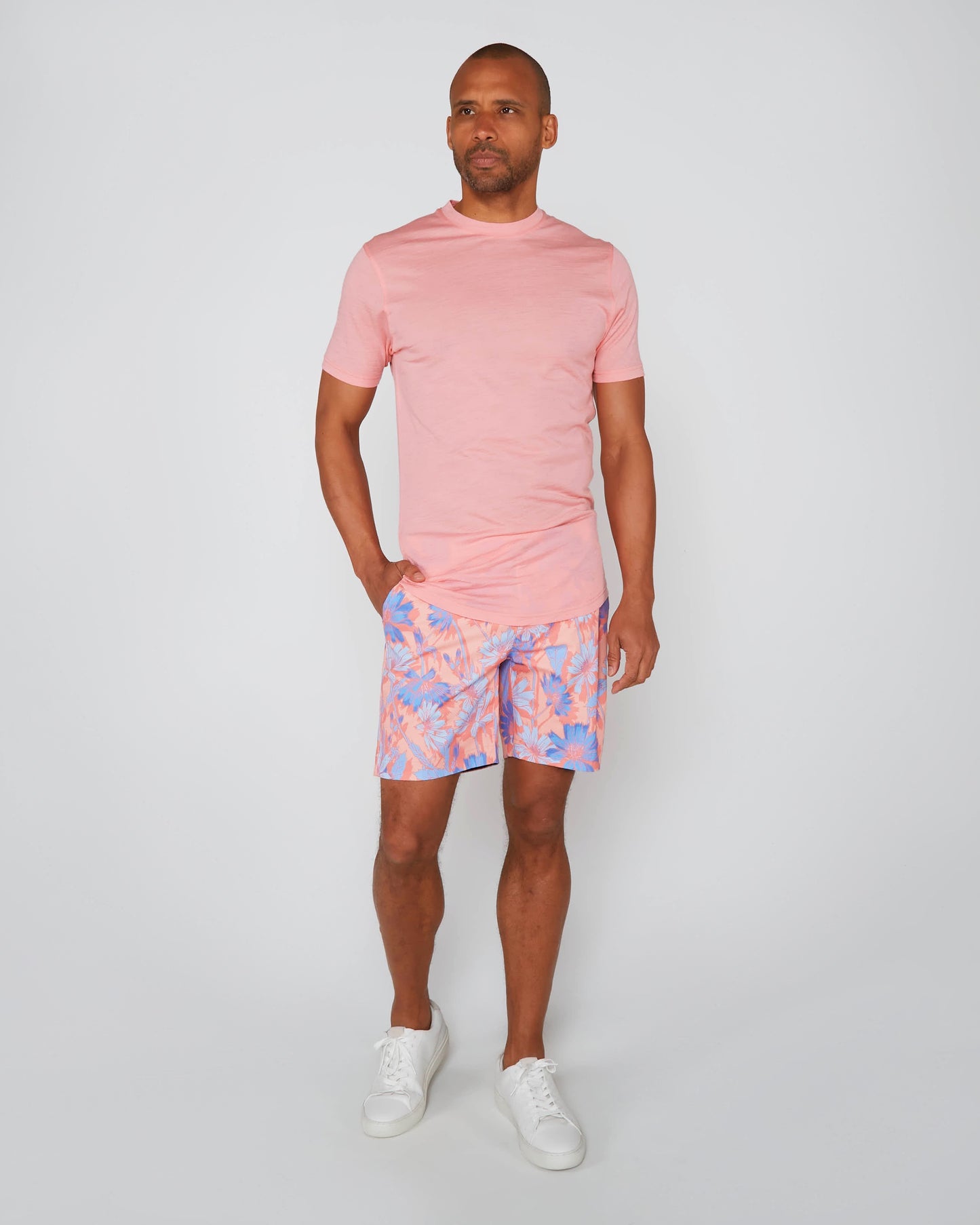 CASSIUS MERINO JERSEY CREW NECK SHIRT - FRESH PINK