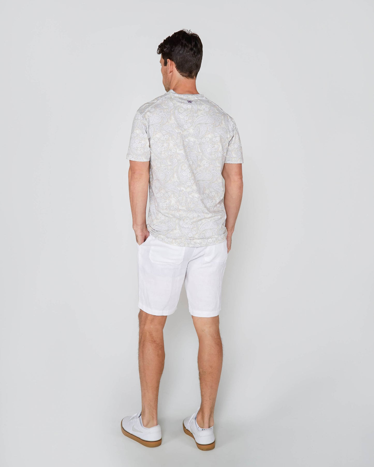 DEVONSHIRE LINEN SHORT - WHITE