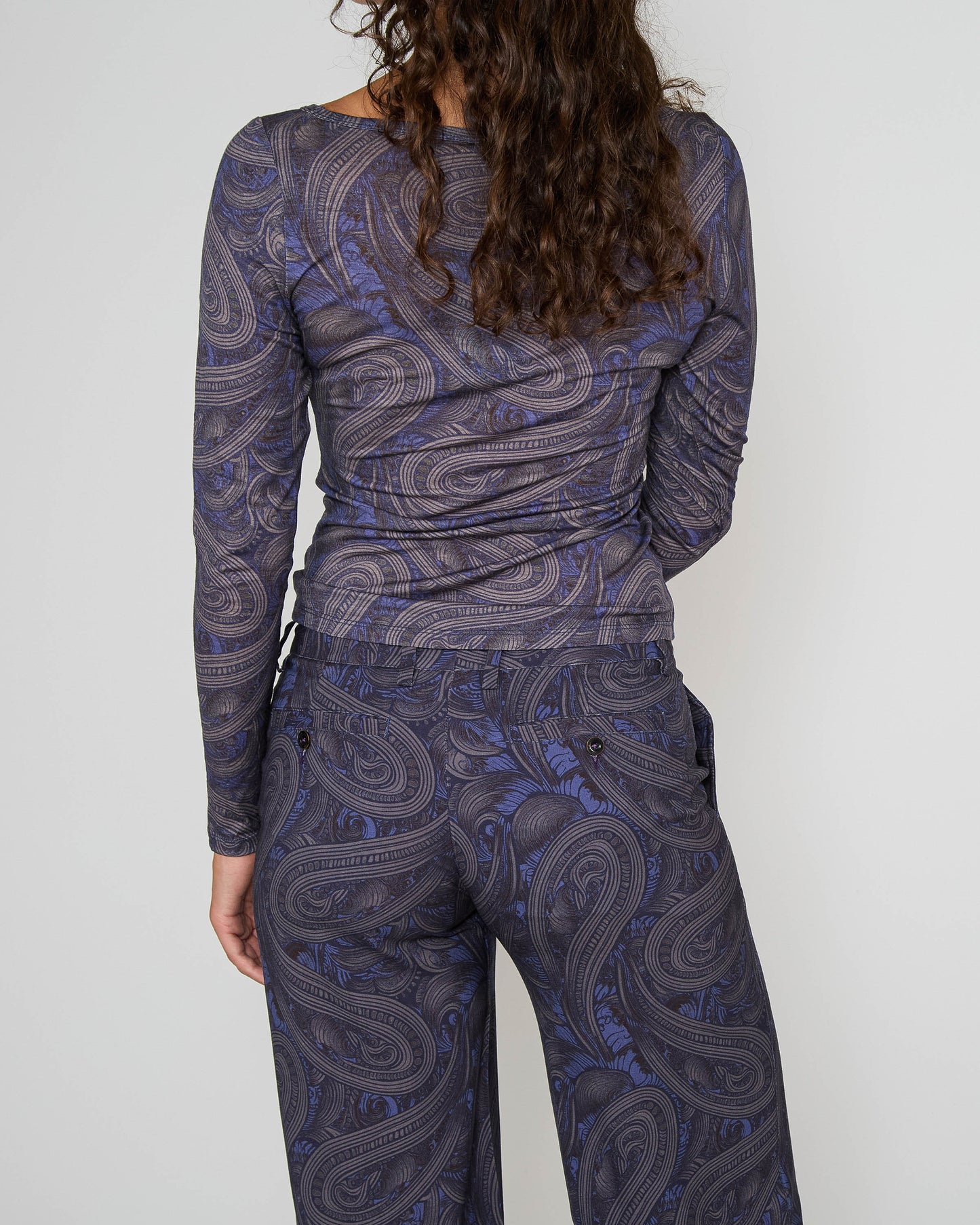 PHOEBE TAILORED PANT - BADALONA SMOKE