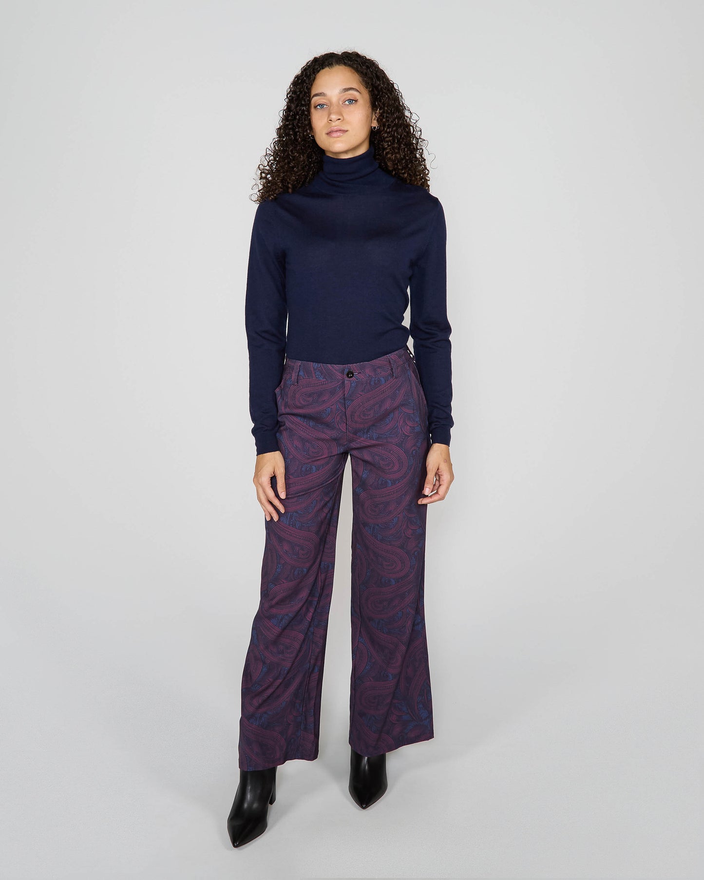 PHOEBE TAILORED PANT - BADALONA PLUM