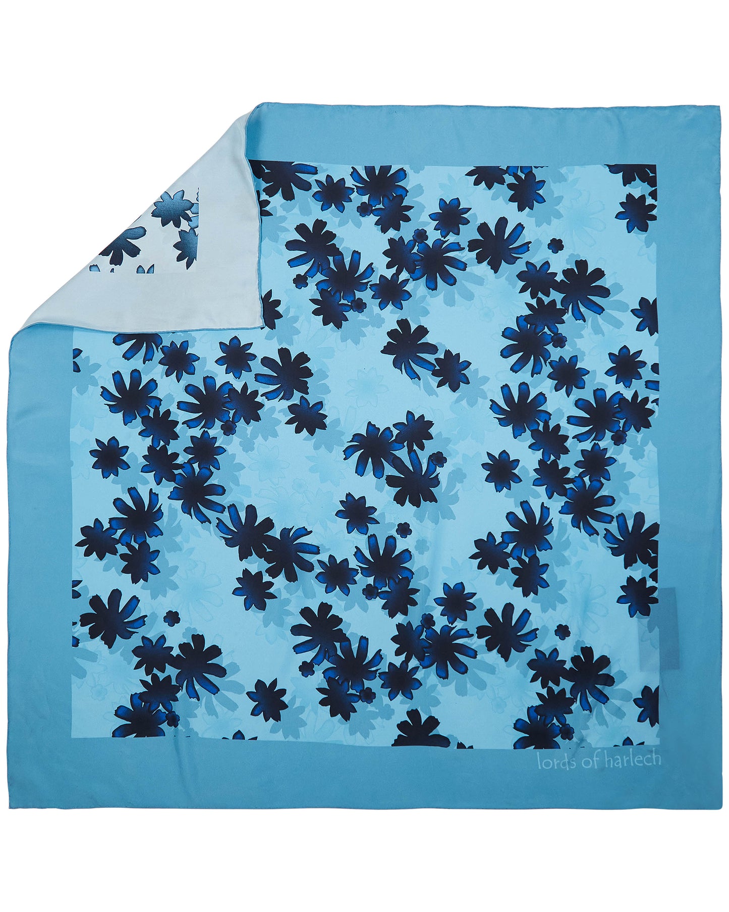 SOFIA SILK SCARF - RAMBLA FLORAL TEAL