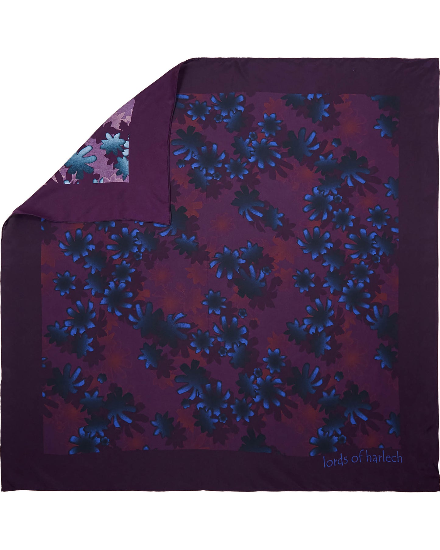 SOFIA SILK SCARF - RAMBLA FLORAL PLUM