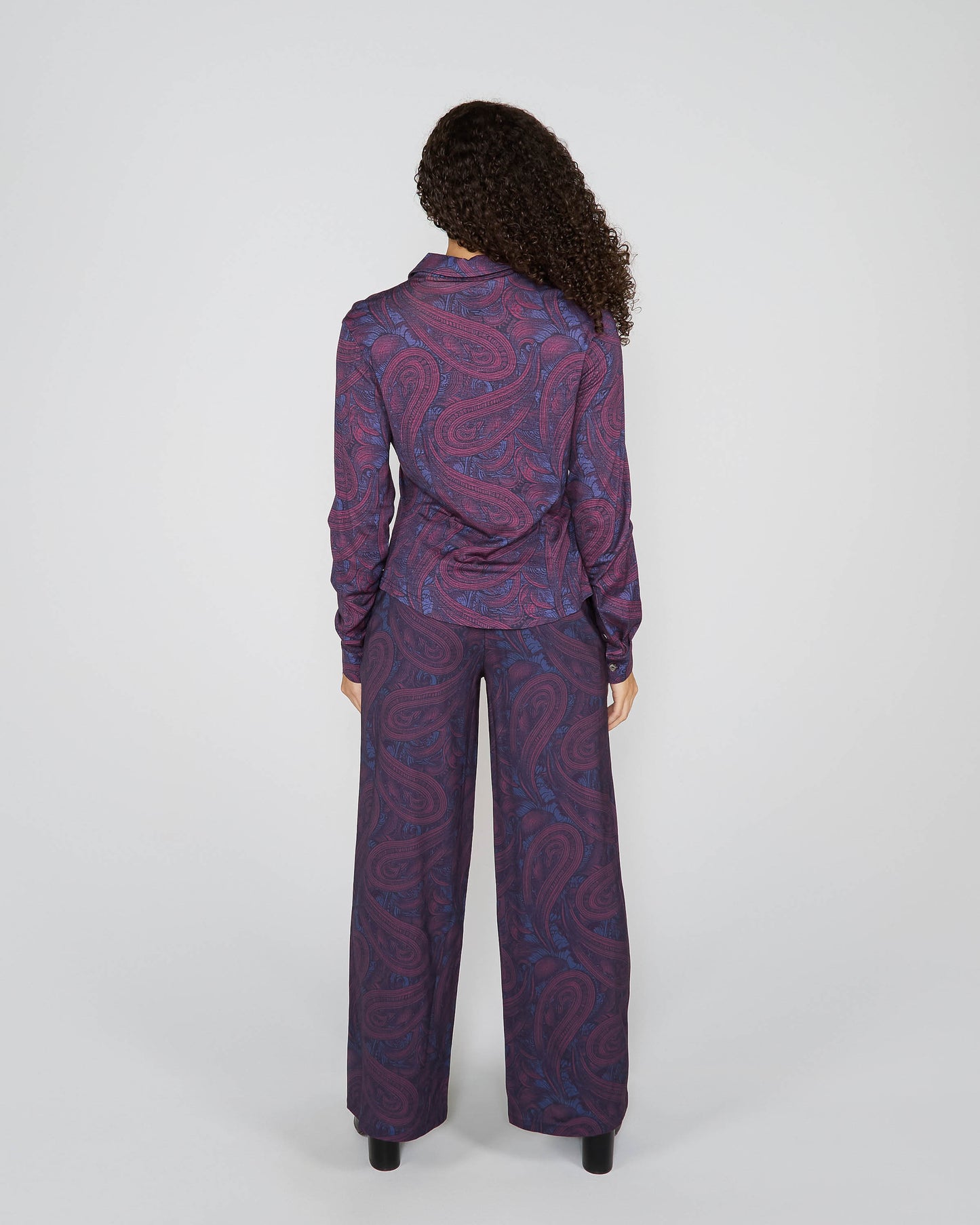 SCARLET MERINO SHIRT - BADALONA PLUM