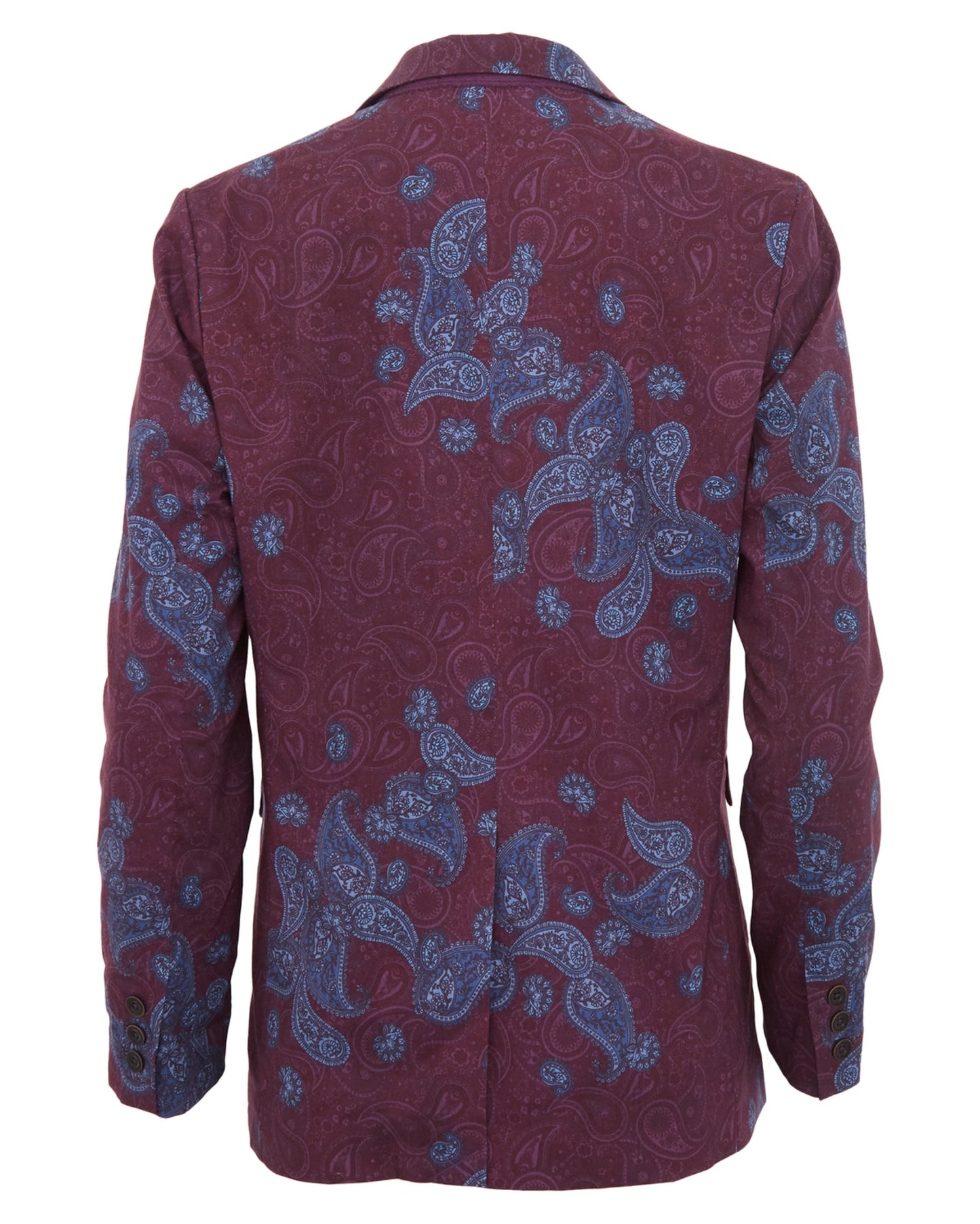 JANE MONTGAT PAISLEY TAILORED JACKET - PLUM