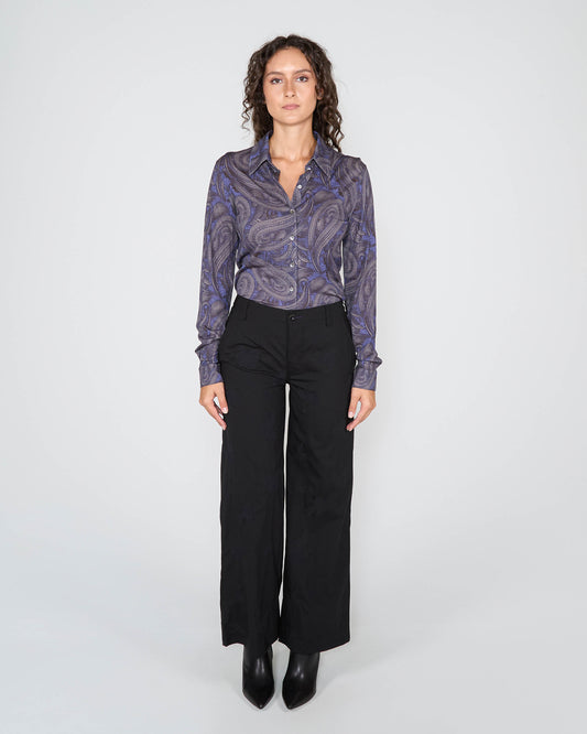 SCARLET MERINO SHIRT - BADALONA SMOKE