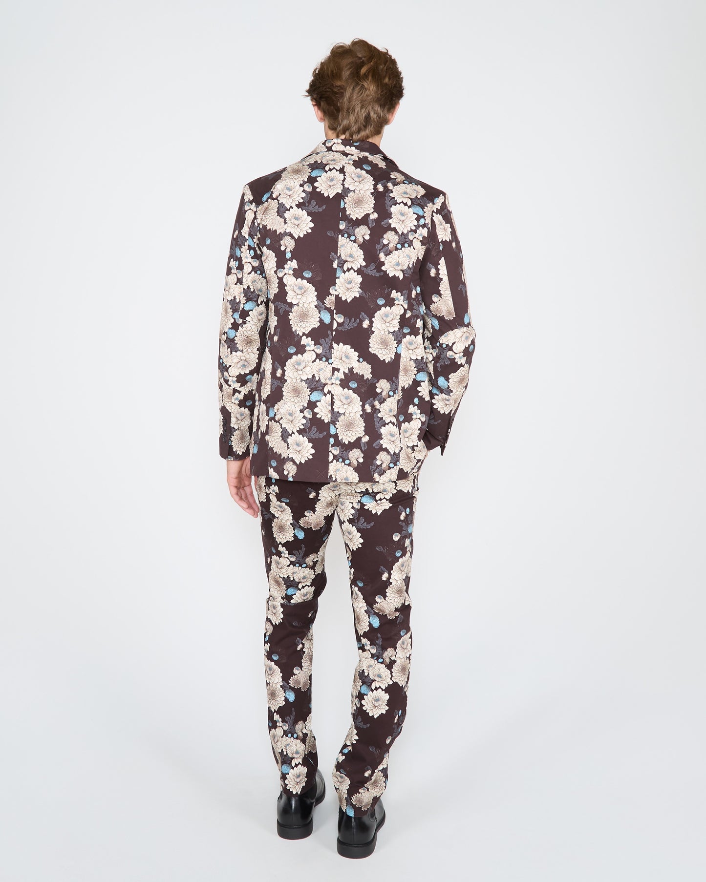 HADRIAN SERIOUS FLORAL BLAZER - BLACK