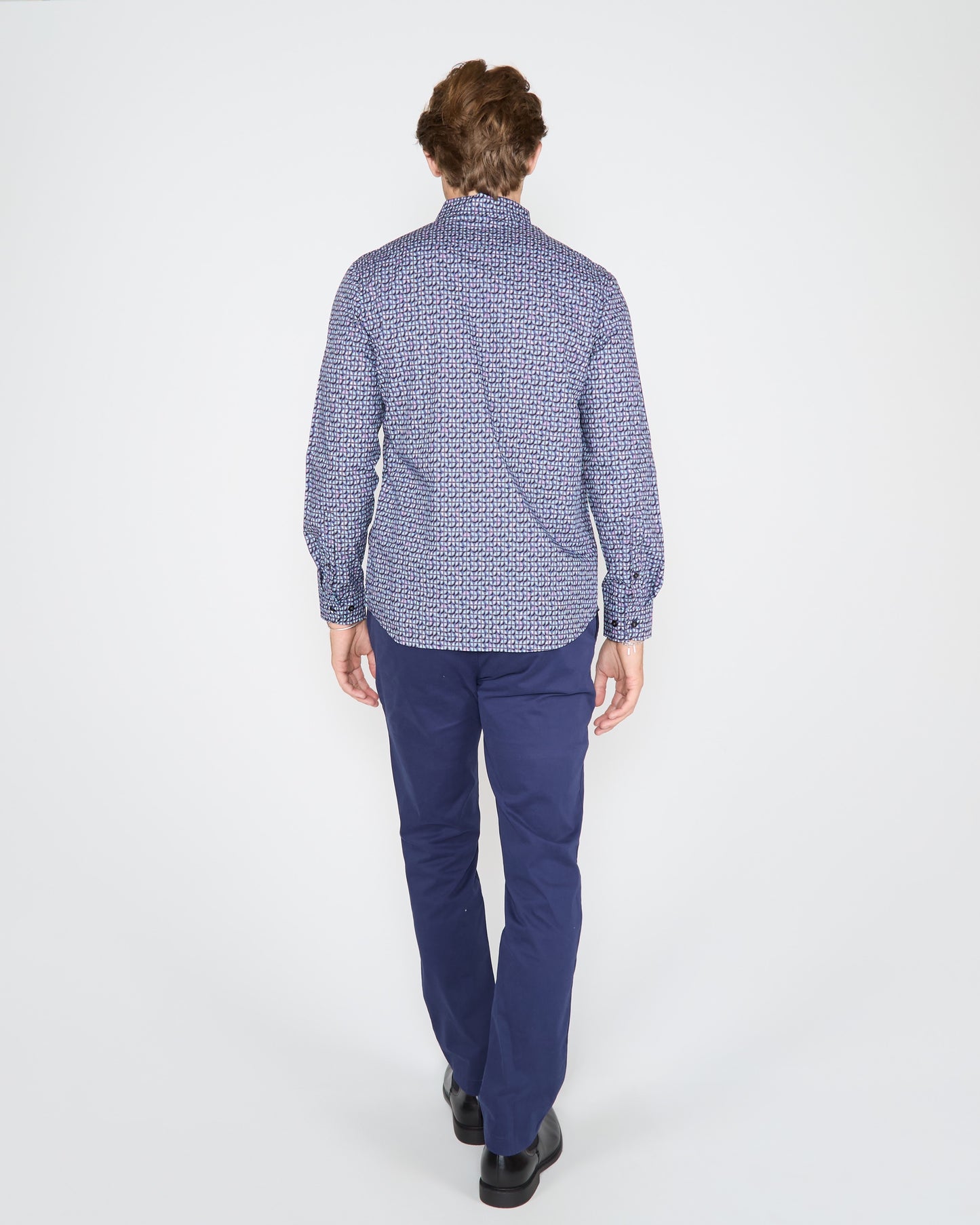 MORRIS IBIZA PETAL SHIRT - TEAL