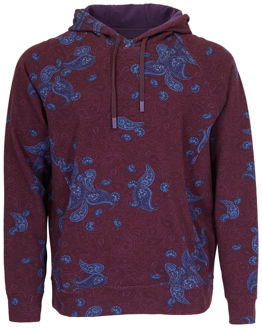 HANK MADRID PAISLEY HOODIE - BLACK