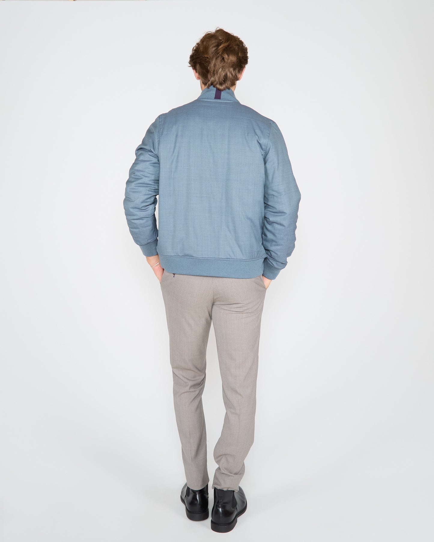 JENKIN REVERSIBLE BLOUSON JACKET - SLATE