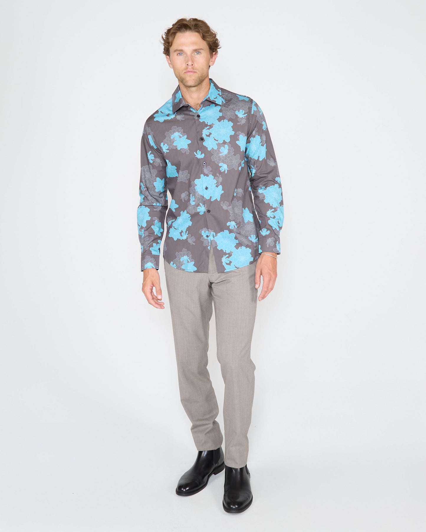 NORMAN SOFTBLOOM SHIRT - SLATE