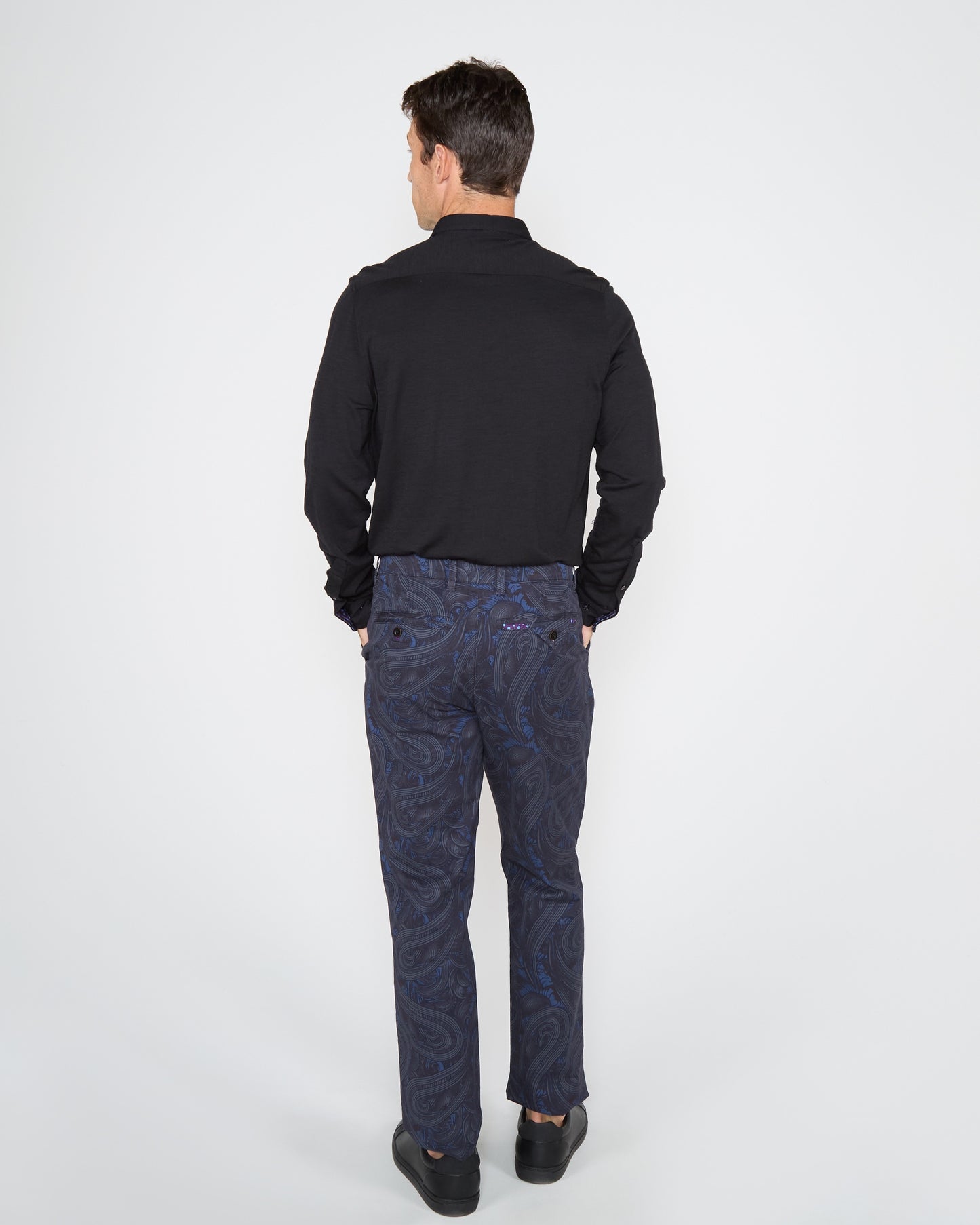 CHARLES PAISLEY BADALONA PANT - SMOKE
