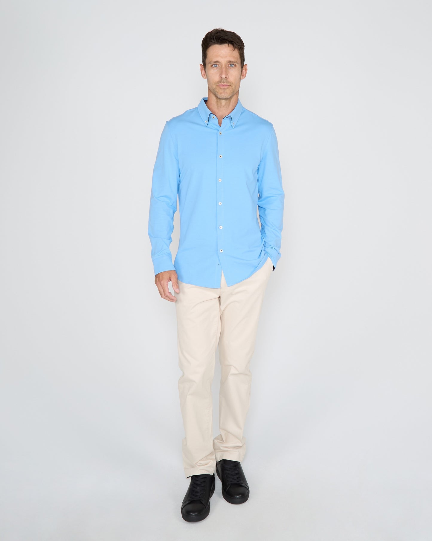 SAWYER KNIT SHIRT - BLUE