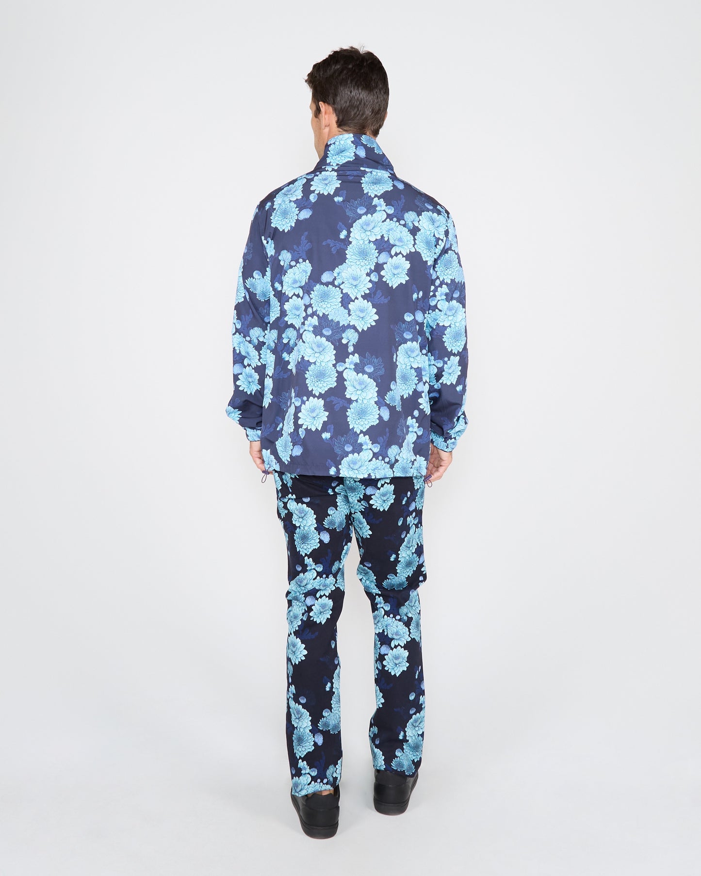 PASCALI SERIOUS FLORAL REVERSIBLE PERFORMANCE JACKET - NAVY