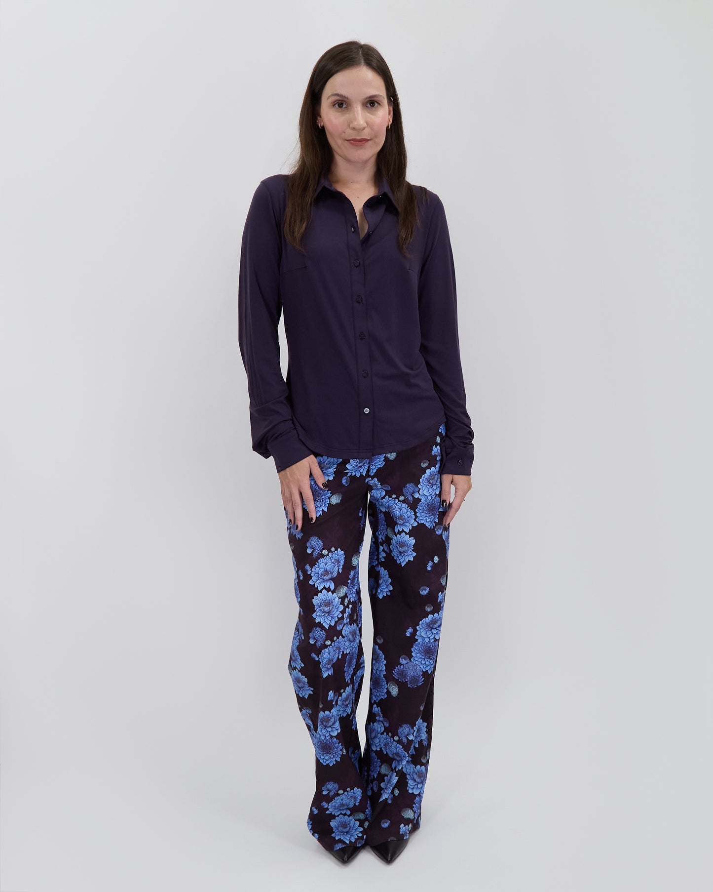 STEPHANIE SHIRT - PLUM