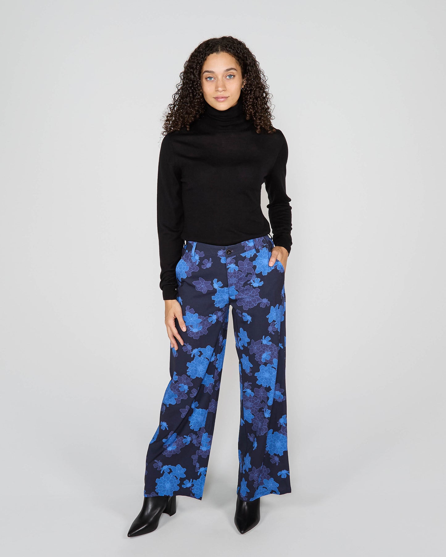 PHOEBE TAILORED PANT - SOFTBLOOM NAVY