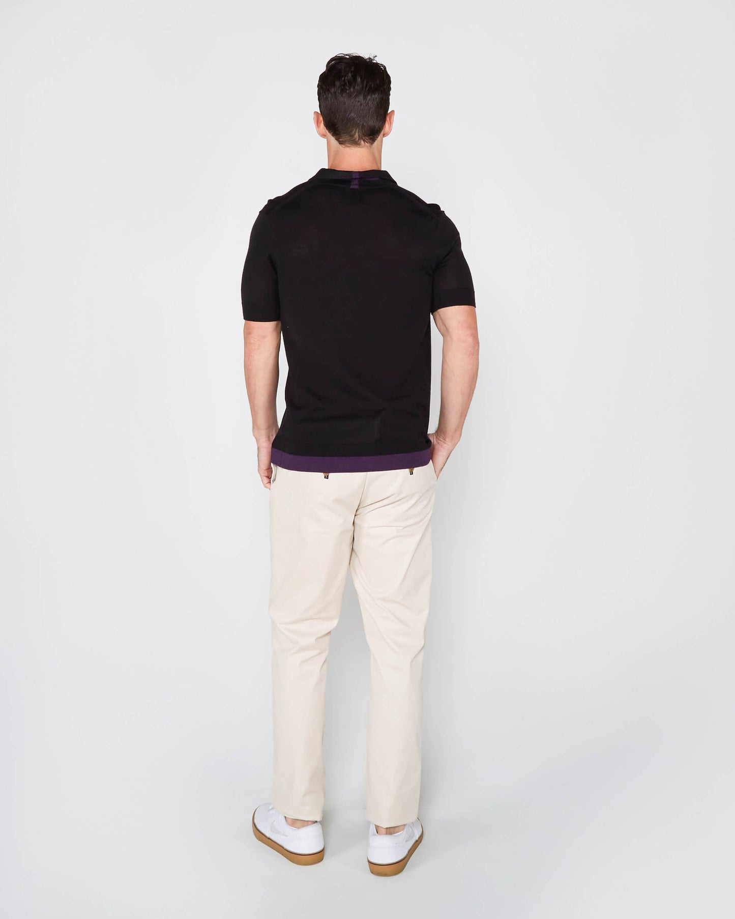 PILGRIM POLO SHIRT - BLACK