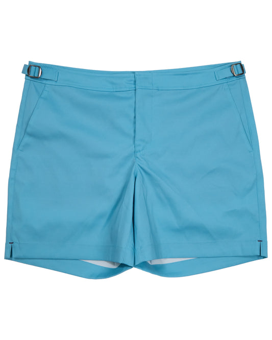 POOL OXFORD TEAL MENS SWIM TAILORED SHORT