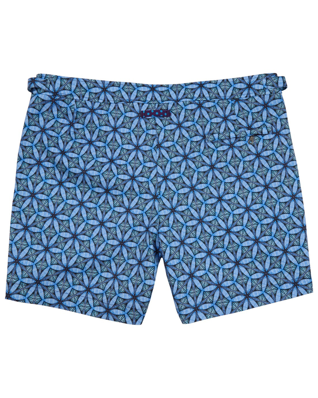 POOL TRIBAL BLUE MENS SWIM TAILORED SHORT