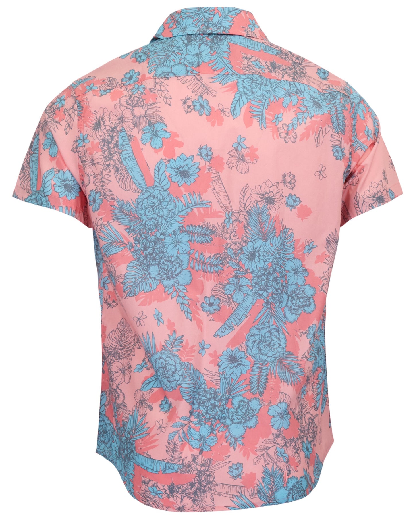 SCOTT MONO FLORAL CORAL MENS PRINTED SHIRT