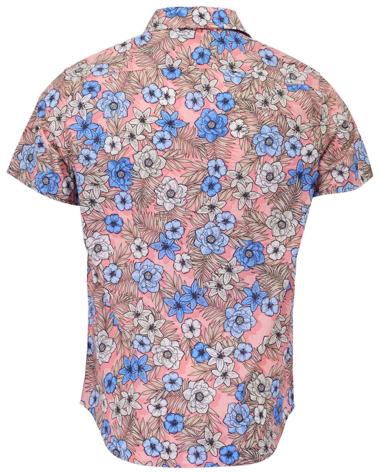 SCOTT TROPICAL MIX CORAL MENS PRINTED SHIRT