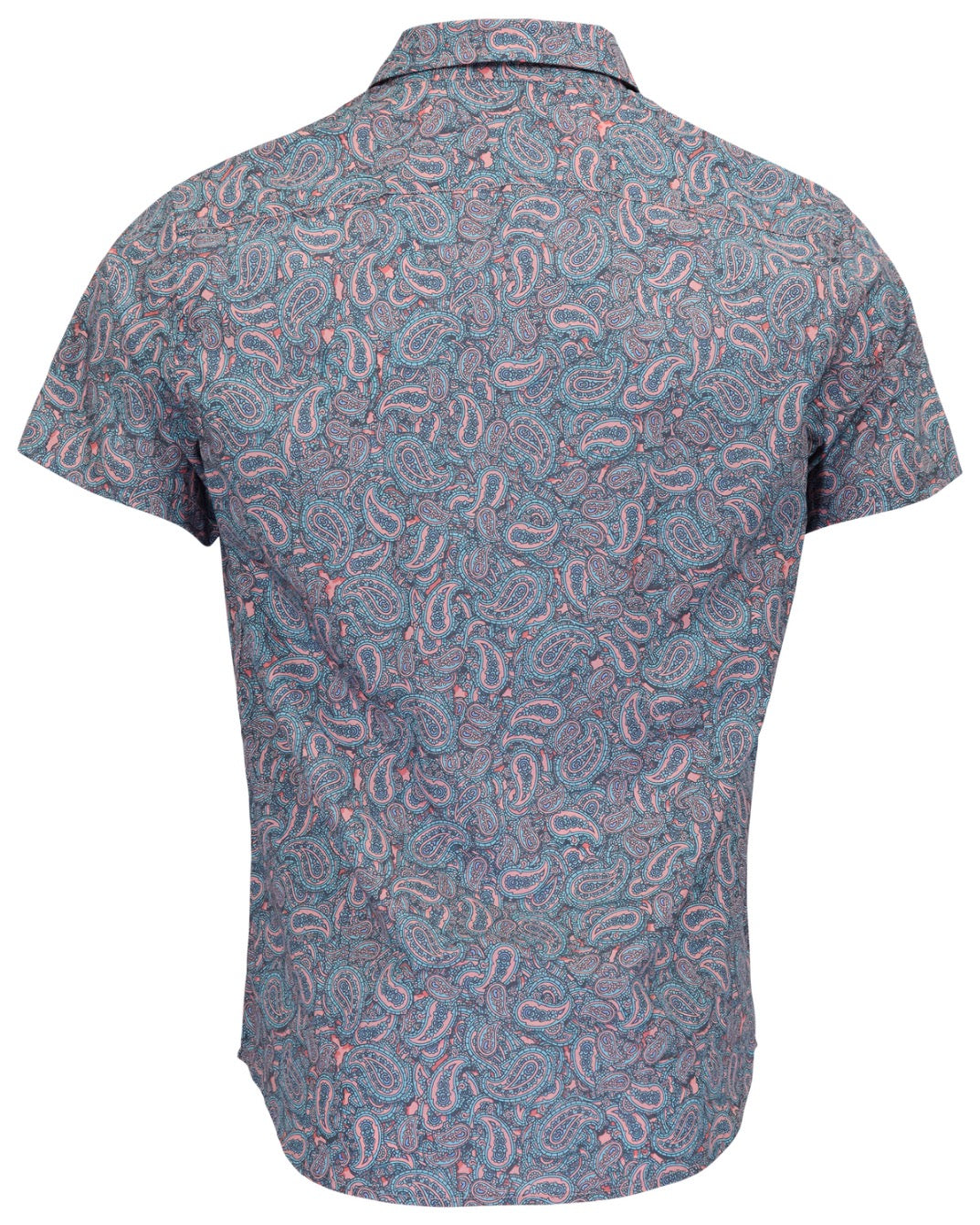 TIM PAISLEY PILE CORAL MENS PRINTED SHIRT